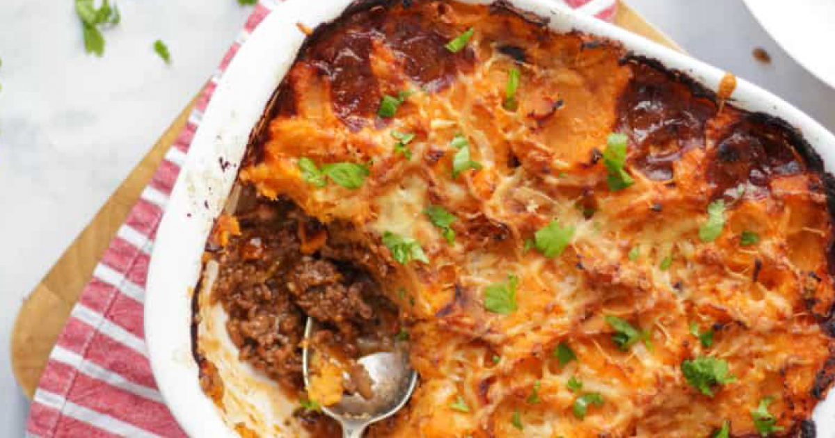 Moroccan Cottage Pie with Sweet Potato - Ziggys